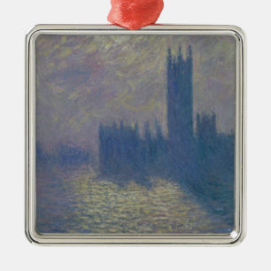 Häuser Claude Monets   des Parlaments, stürmisch Ornament Aus Metall