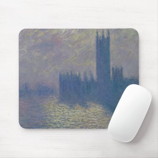 Häuser Claude Monets | des Parlaments, stürmischer Mousepad (Mit Mouse)