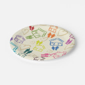 Häuser der Liebe Pappteller (Schrägansicht)