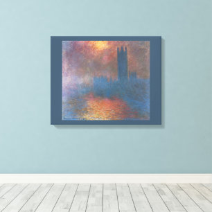 Häuser des Parlaments, London von Claude Monet Leinwanddruck