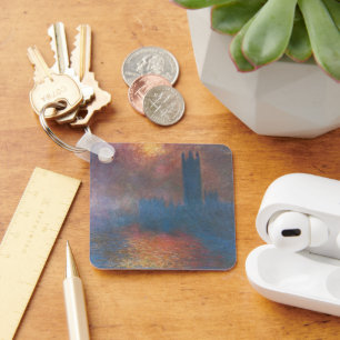 Häuser des Parlaments, London von Claude Monet Schlüsselanhänger