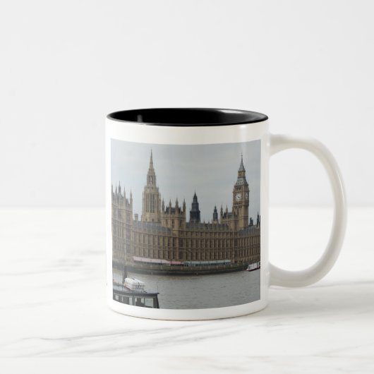 Häuser des Parlaments - London Zweifarbige Tasse (Rechts)