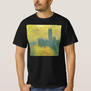Häuser des Parlaments, stürmischer Himmel von Clau T-Shirt