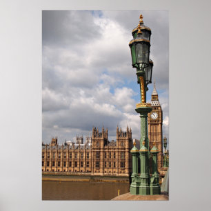 Häuser des Parlaments und Big Ben in London Poster