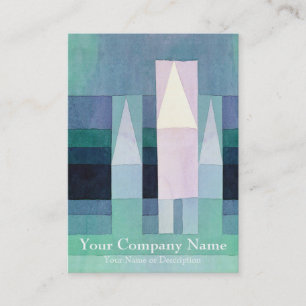 Häuser durch Paul Klee-Visitenkarte Visitenkarte