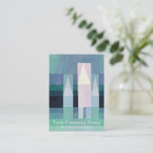 Häuser durch Paul Klee-Visitenkarte Visitenkarte (Stehend Vorderseite)