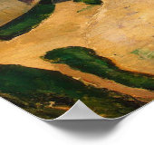 Häuser entlang einer Straße, c.1881 Poster (Ecke)