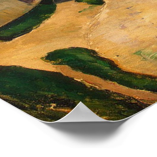 Häuser entlang einer Straße, c.1881 Poster (Ecke)