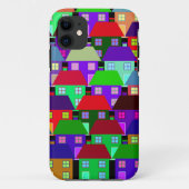 HÄUSER FARBHAFTE ZUHAUSE COMMUNITY Case-Mate iPhone HÜLLE (Rückseite)