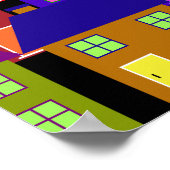 HÄUSER FARBHAFTE ZUHAUSE COMMUNITY POSTER (Ecke)