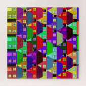 HÄUSER FARBHAFTE ZUHAUSE COMMUNITY PUZZLE (Horizontal)