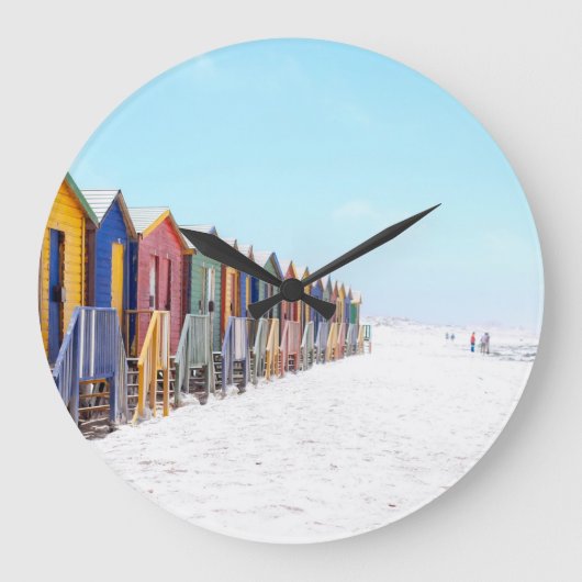 Häuser Hütten Große Wanduhr (Vorderseite)