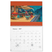 Häuser im Mid-Century-Modern-Stil Kalender - Großf (Feb 2027)