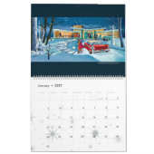 Häuser im Mid-Century-Modern-Stil Kalender - Großf (Jan 2027)
