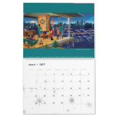 Häuser im Mid-Century-Modern-Stil Kalender - Großf (Mär 2027)