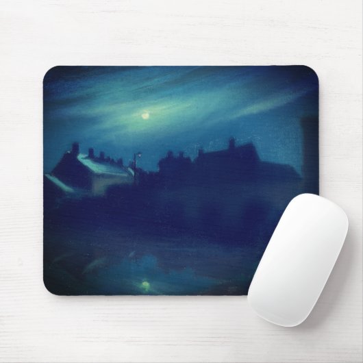 Häuser im Mondschein von Andreas: Mousepad (Mit Mouse)