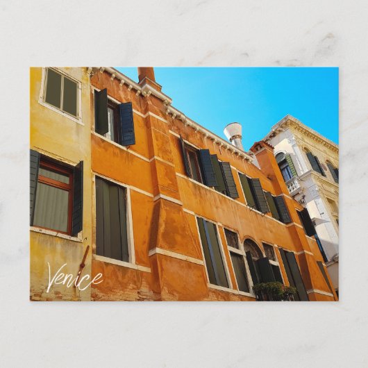 Häuser im Stil Venezianischer Architektur in Vened Postkarte (Vorderseite)