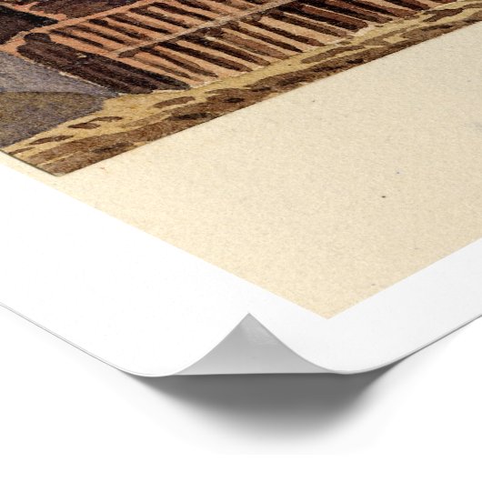 Häuser in Acapulco Poster (Ecke)