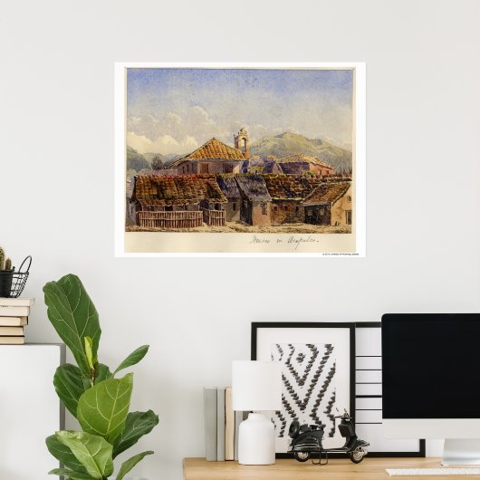 Häuser in Acapulco Poster (Heimbüro)