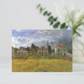 Häuser in Argenteuil by Monet, Adresänderung Ankündigung (Stehend Vorderseite)