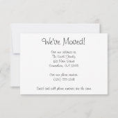 Häuser in Argenteuil by Monet, Adresänderung Ankündigung (Rückseite)