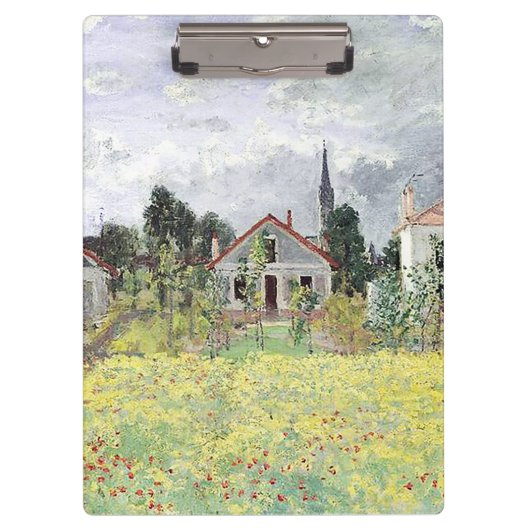 Häuser in Argenteuil Claude Monet Klemmbrett (Vorderseite)