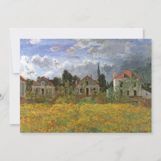 Häuser in Argenteuil von Claude Monet, Vintage Kun (Vorderseite)