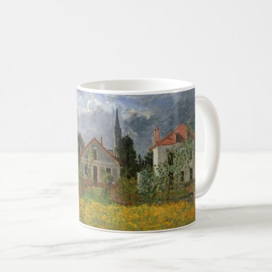 Häuser in Argenteuil von Claude Monet, Vintage Kun Kaffeetasse (VorderseiteRechts)