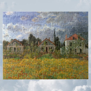 Häuser in Argenteuil von Claude Monet, Vintage Kun Puzzle
