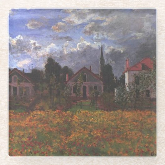 Häuser in Argentinien - Claude Monet - 1873 Glasuntersetzer (Vorderseite)
