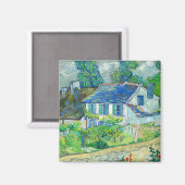 Häuser in Auvers, 1890 von Vincent van Gogh Magnet (Vorderseite/Rückseite)