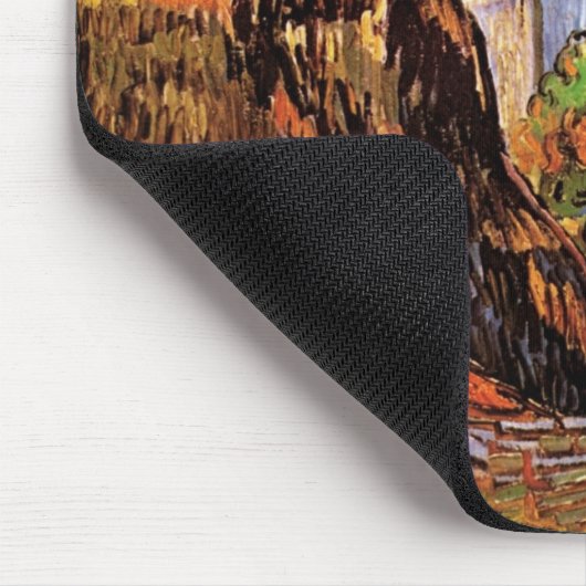 Häuser in Auvers durch Vincent van Gogh Mousepad (Ecke)