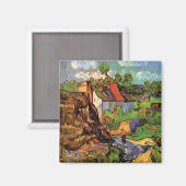 Häuser in Auvers Magnet (Vorderseite/Rückseite)