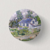 Häuser in Auvers Vincent van Gogh Button (Vorderseite)