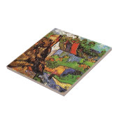 Häuser in Auvers, Vincent van Gogh. Dorf Fliese (Seite)