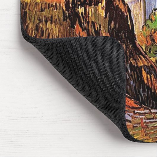 Häuser in Auvers, Vincent van Gogh. Dorf Mousepad (Ecke)