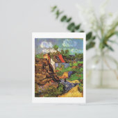 Häuser in Auvers, Vincent van Gogh. Dorf Postkarte (Stehend Vorderseite)