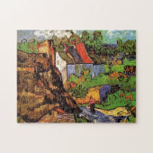 Häuser in Auvers, Vincent van Gogh. Dorf Puzzle (Horizontal)