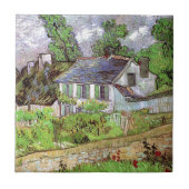 Häuser in Auvers, Vincent van Gogh. Fliese (Vorderseite)
