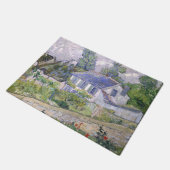 Häuser in Auvers Vincent van Gogh Fußmatte (Schrägansicht)
