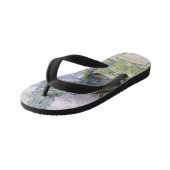 Häuser in Auvers Vincent van Gogh Kinderbadesandalen (Schrägansicht)