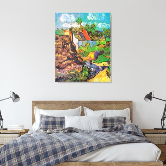Häuser in Auvers, Vincent Van Gogh Leinwanddruck (Insitu (Schlafzimmer))
