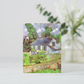 Häuser in Auvers, Vincent van Gogh Postkarte (Stehend Vorderseite)