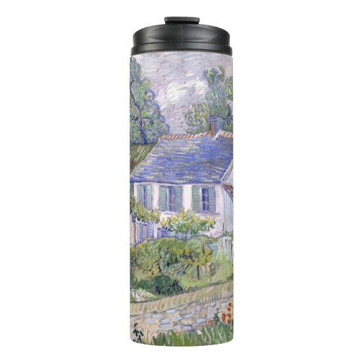 Häuser in Auvers Vincent van Gogh Thermosbecher (Vorderseite)