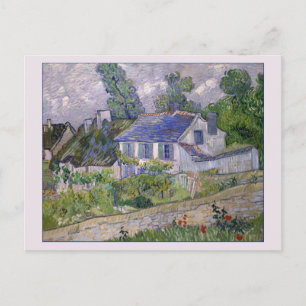 Häuser in Auvers von van Gogh Postkarte