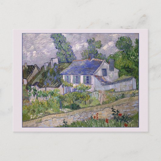 Häuser in Auvers von van Gogh Postkarte (Vorderseite)