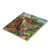 Häuser in Auvers von Vincent van Gogh Fliese (Seite)