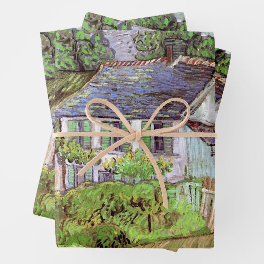 Häuser in Auvers von Vincent van Gogh Geschenkpapier Set (Beispiel)