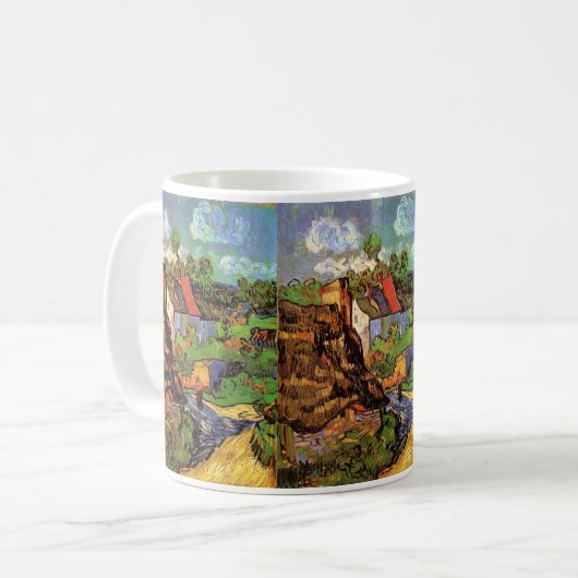 Häuser in Auvers von Vincent van Gogh Kaffeetasse (Vorderseite Links)