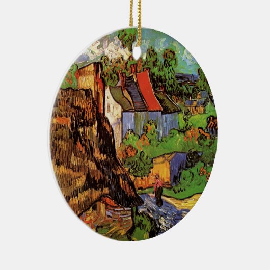 Häuser in Auvers von Vincent van Gogh Keramik Ornament (Rechts)